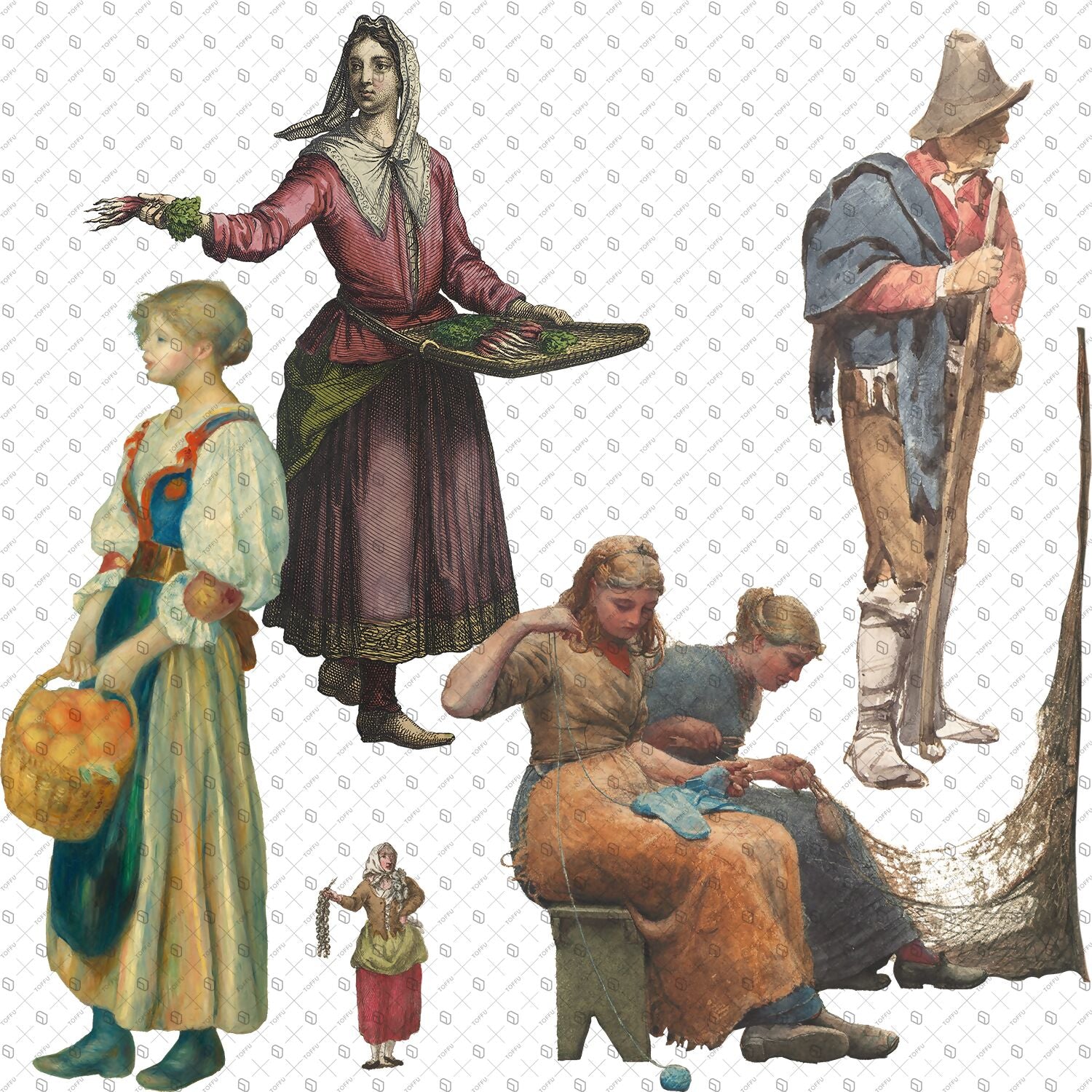 Cutout Agriculture People Drawings PNG - Toffu Co