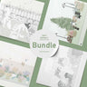Flat Vector Thematic Gardens Bundle Digital Artwork drawings | Toffu Co