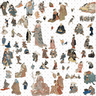 Cutout Japanese Art People From Painting Digital Artwork drawings | Toffu Co