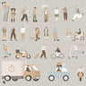 Flat Vector Normal People Urban Digital Artwork drawings | Toffu Co