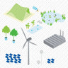 Axonometric Eco Objects PNG - Toffu Co