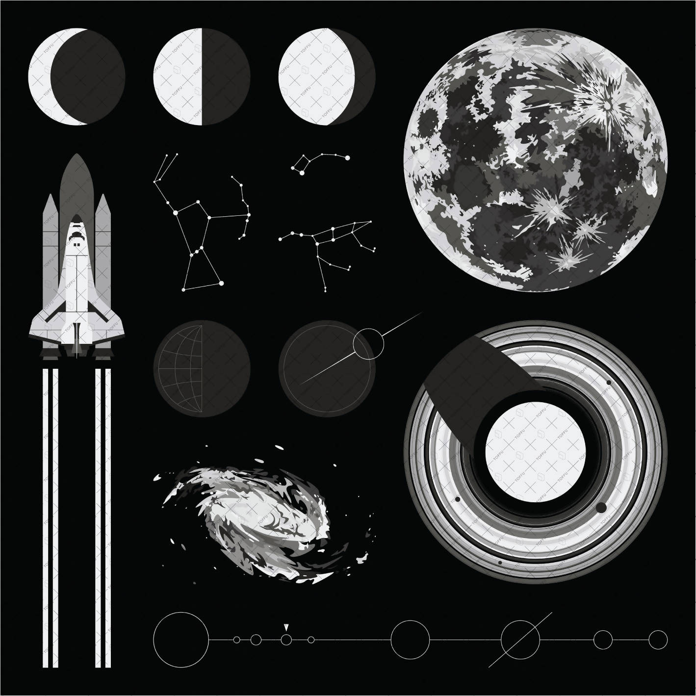 100,000 Moon phase Vector Images