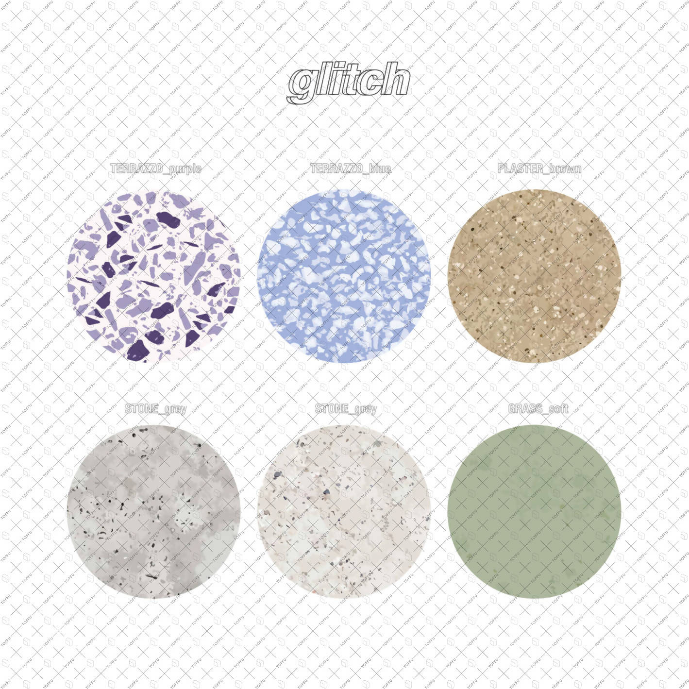Swatch Architectural Textures 9 PNG | Toffu Co