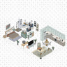 Axonometric Home Furniture PNG - Toffu Co