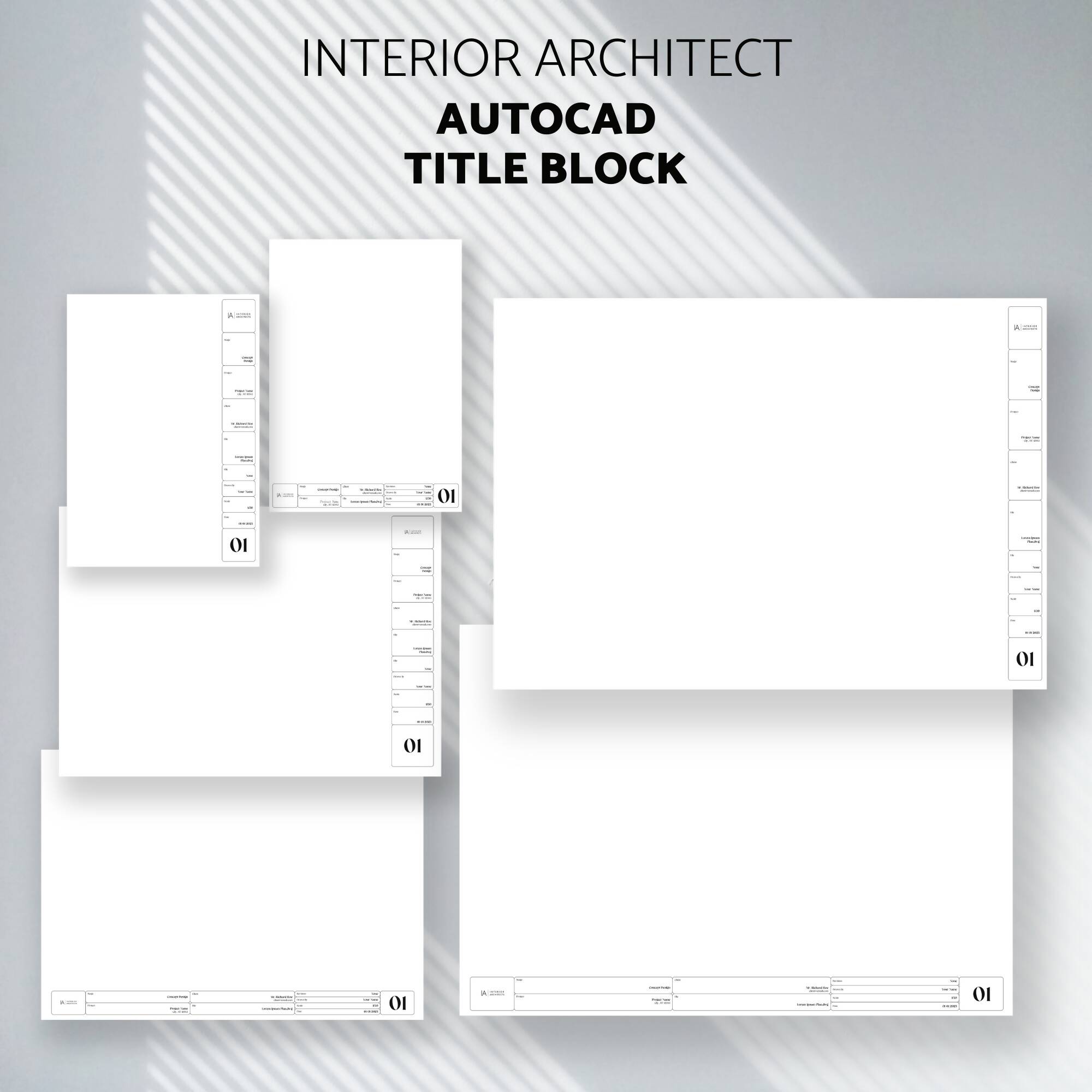 Autocad Title Block Template PNG - Toffu Co