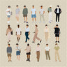 Flat Vector Men In Street Style PNG - Toffu Co