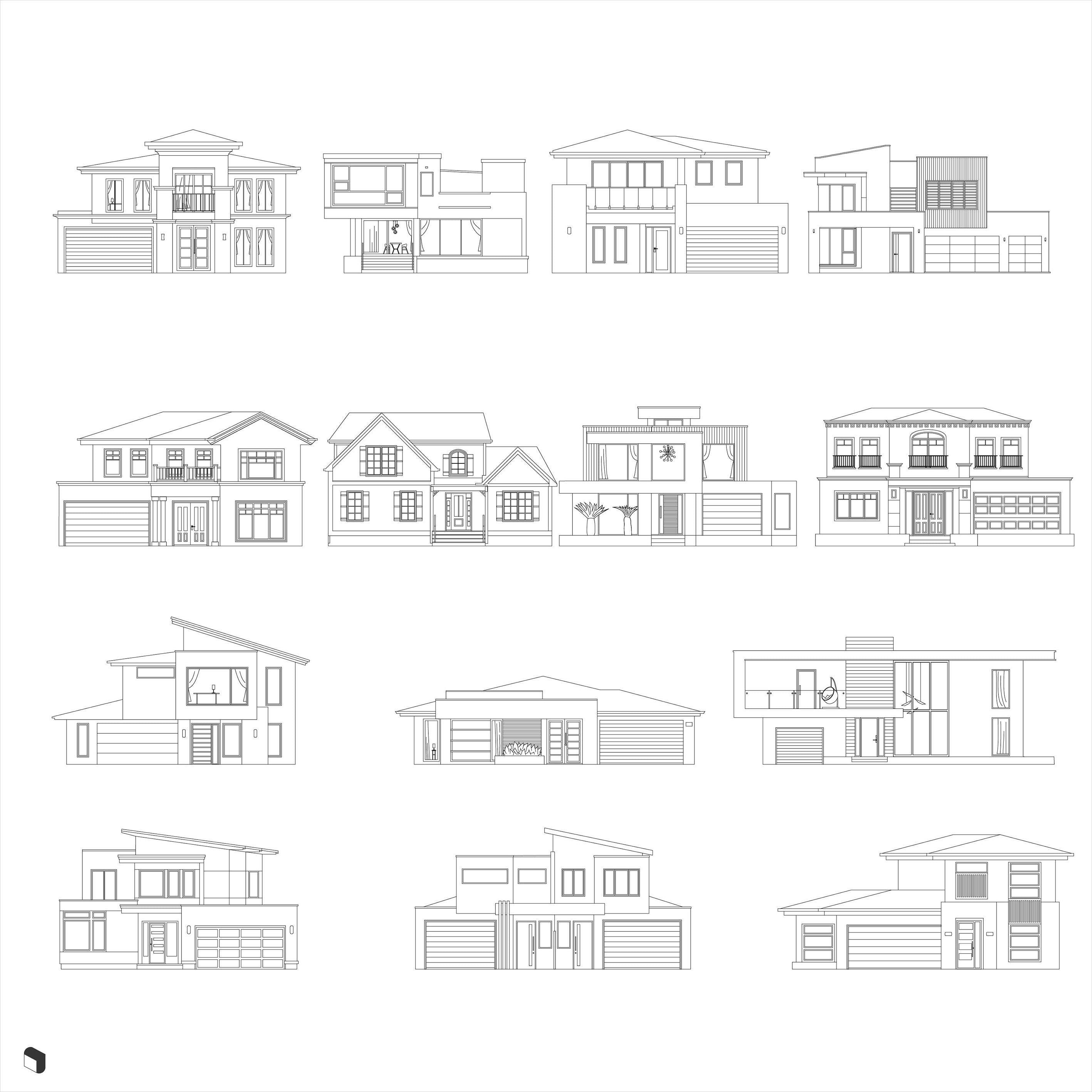 front elevations cad
