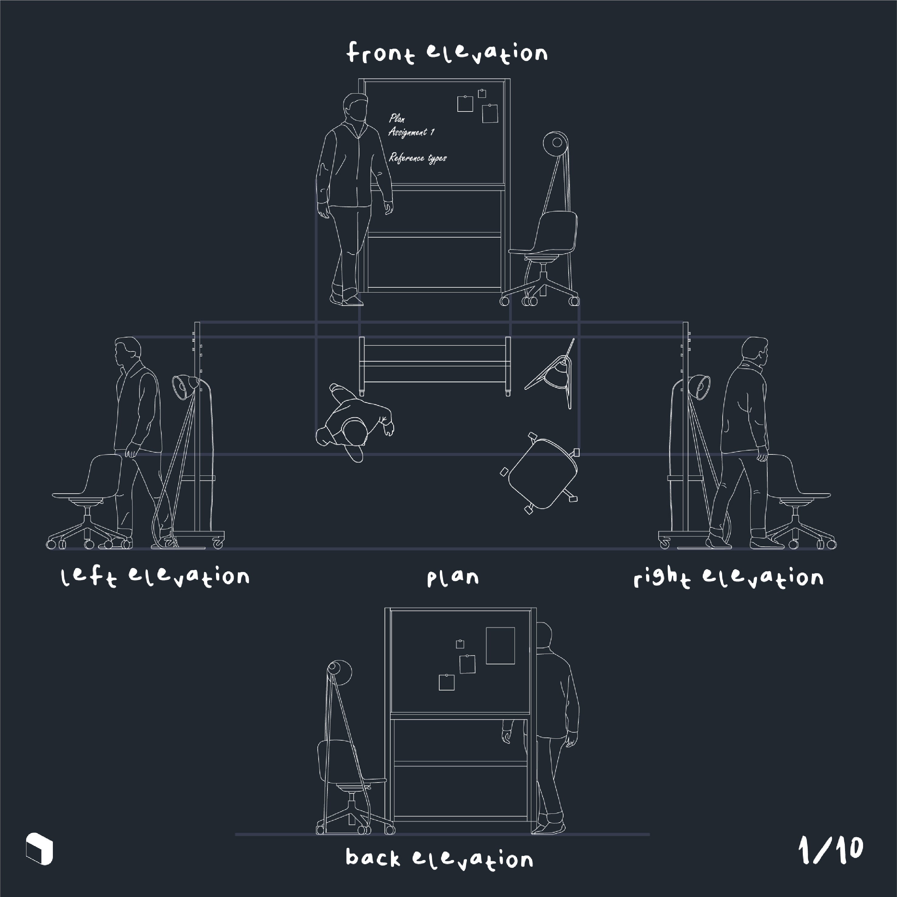 Cad Multi-Angle Scene 2 DWG | Toffu Co