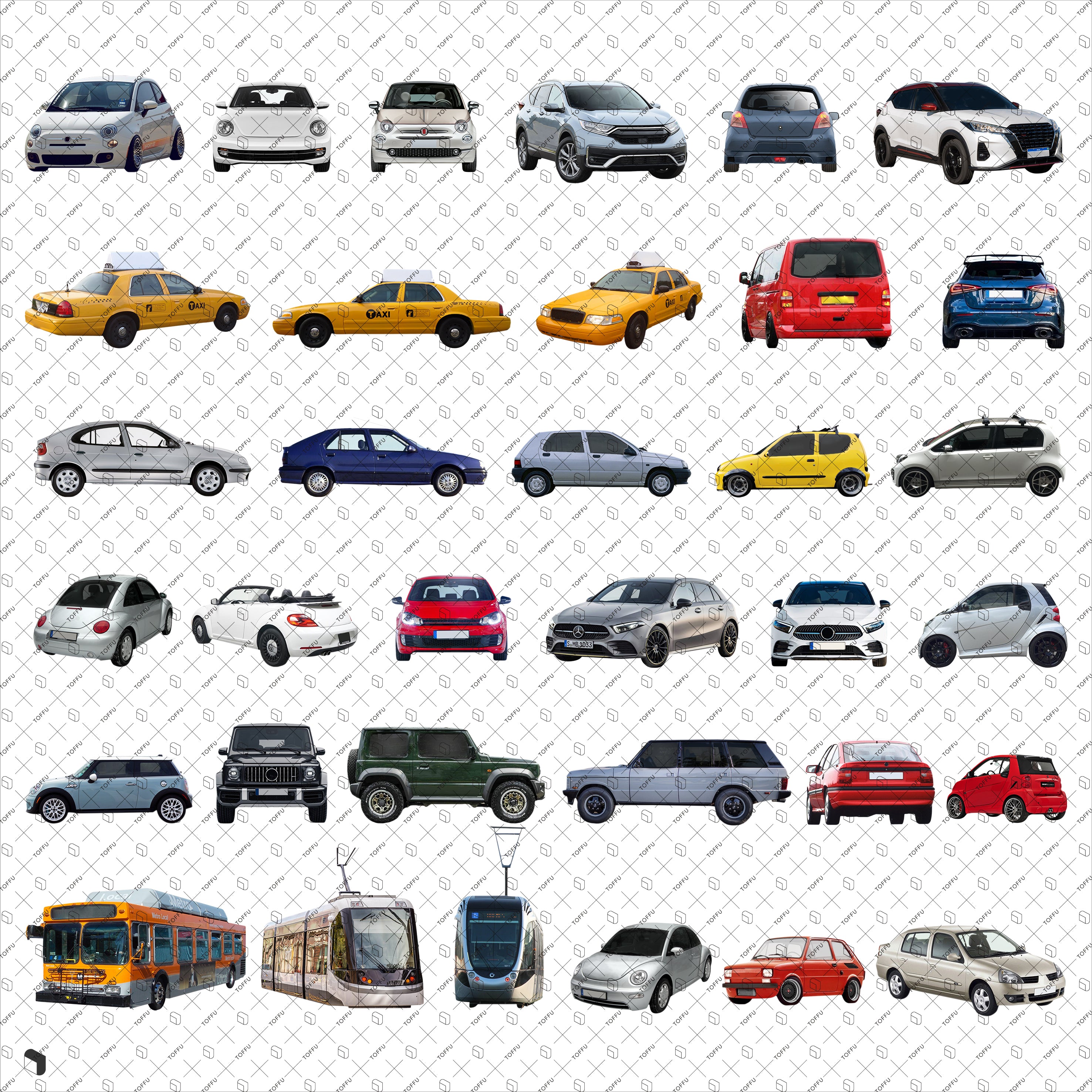 Cutout Urban Vehicles PNG - Toffu Co