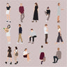 Flat Vector People (15 Figures) PNG - Toffu Co