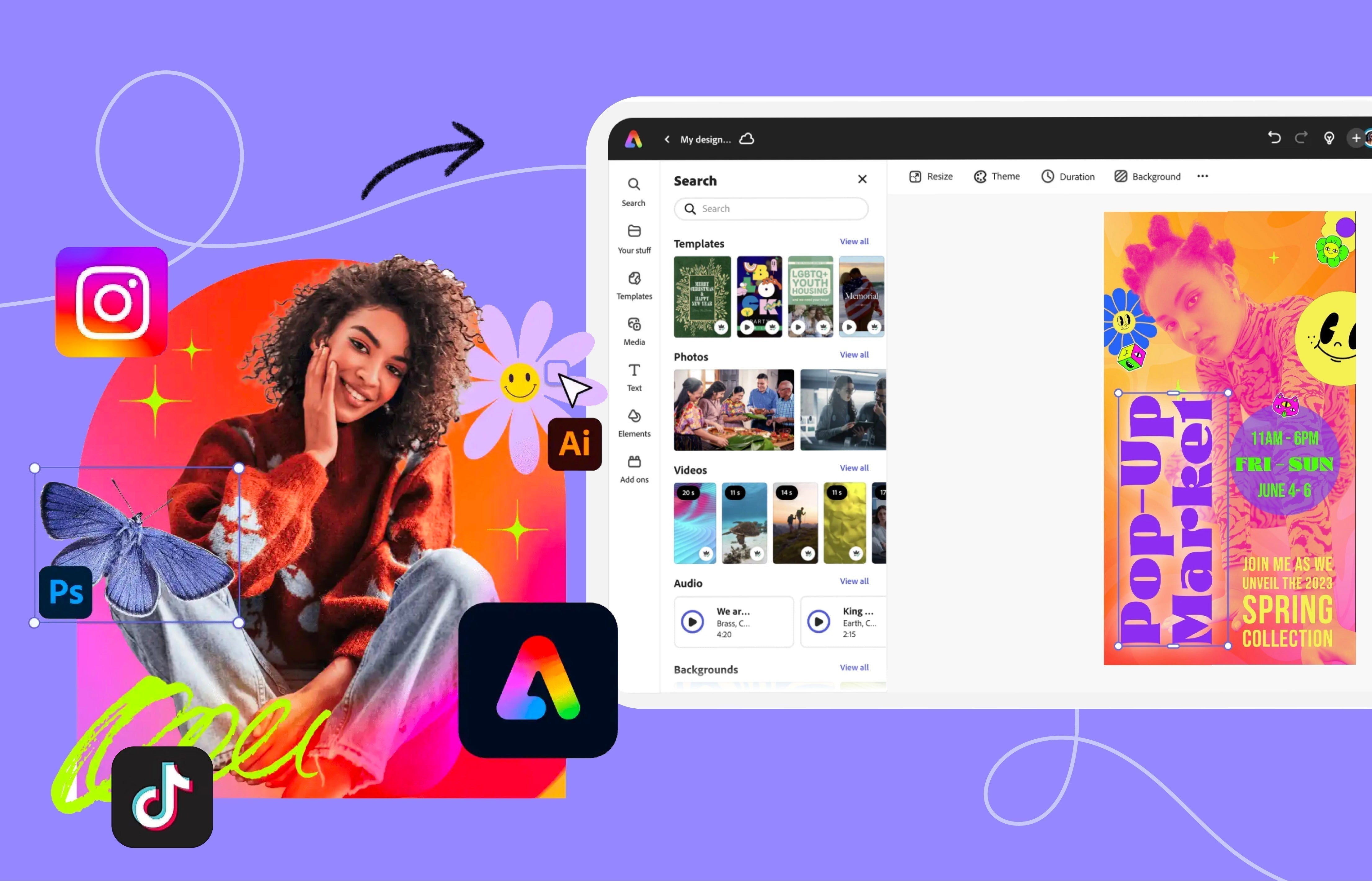 Adobe Express Story Templates: Make Eye-Catching Instagram Stories | Toffu Blog