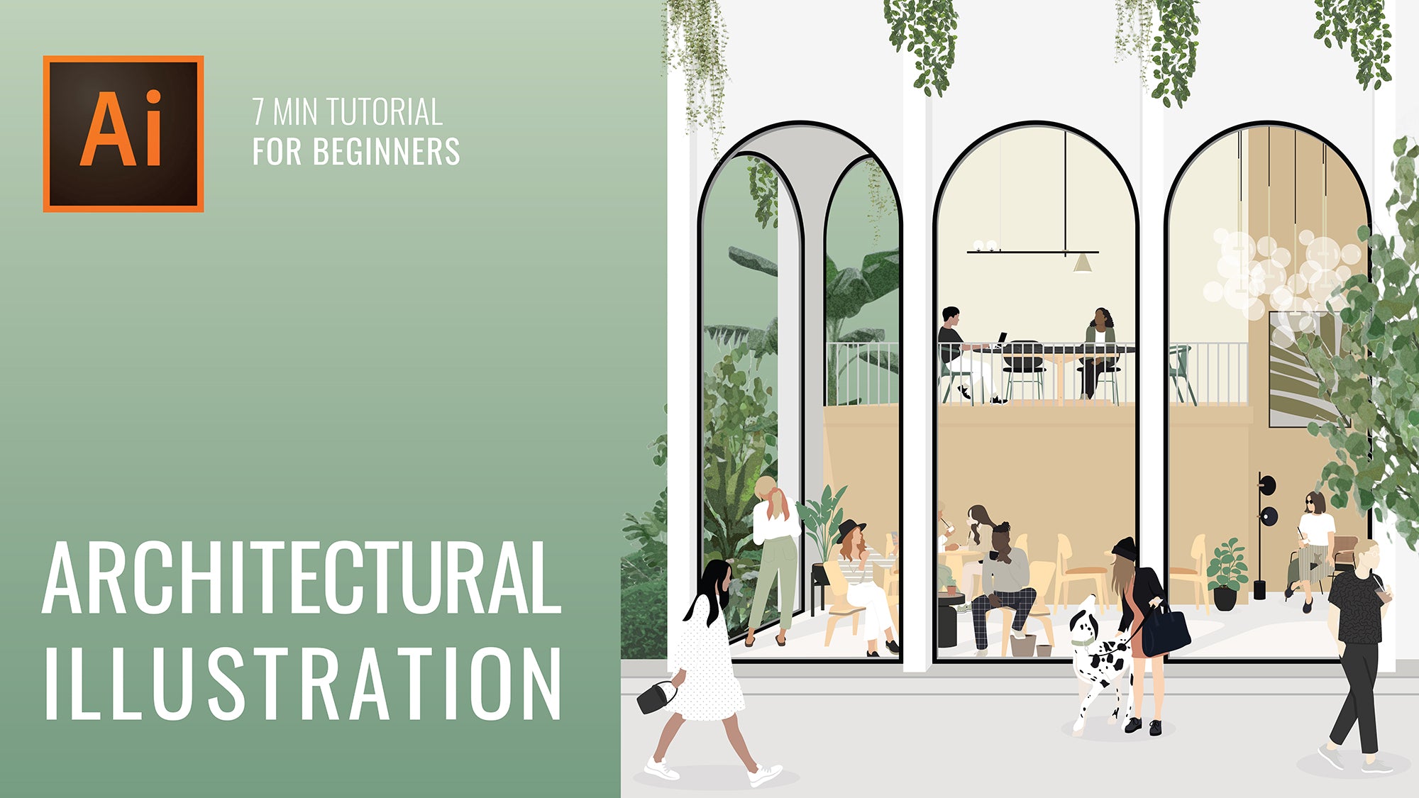 Architectural Illustration Tutorial - Adobe Illustrator For Beginners