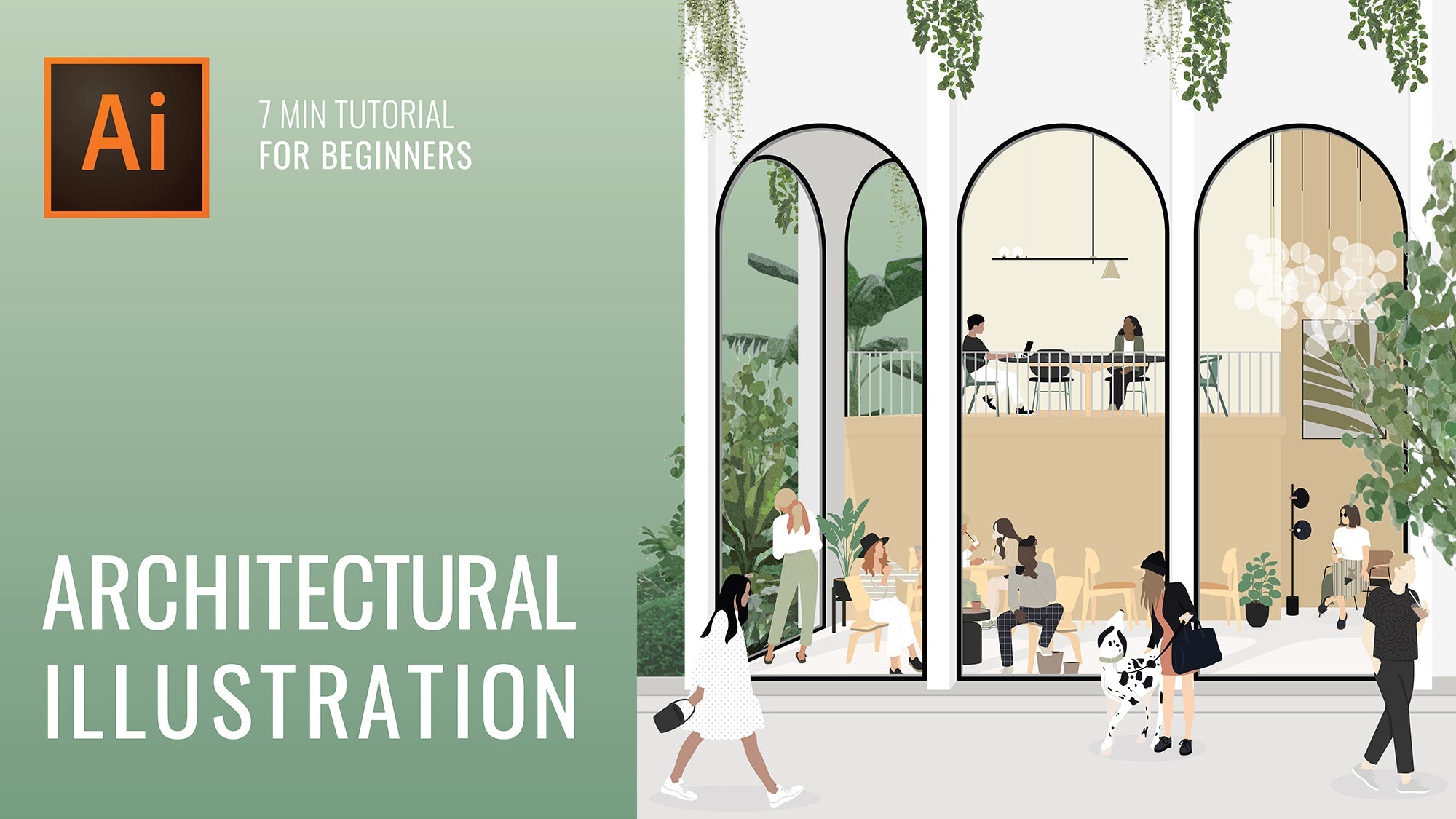 Architectural Illustration Tutorial - Adobe Illustrator For Beginners | Toffu Blog