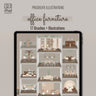 Procreate Office Furniture Brushset & Illustrations PNG - Toffu Co