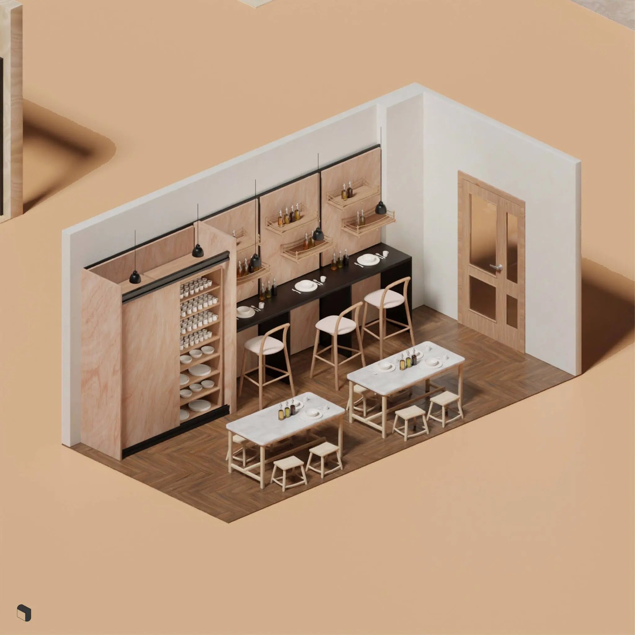 3D Model Workshop Setups Digital Artwork drawings | Toffu Co