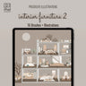 Procreate Interior Furniture Brushset & Illustrations 2 PNG - Toffu Co