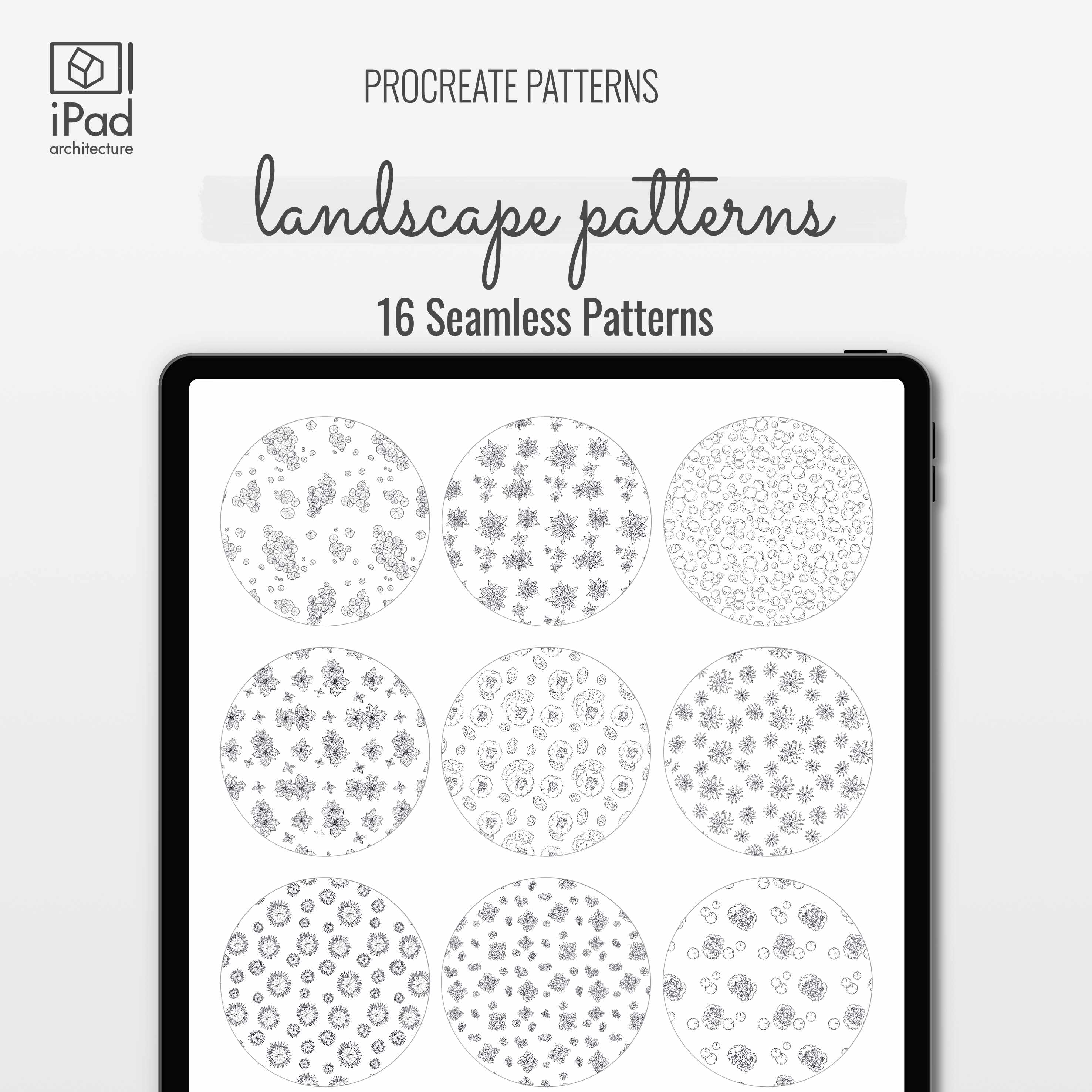 Procreate Landscape Patterns PNG - Toffu Co
