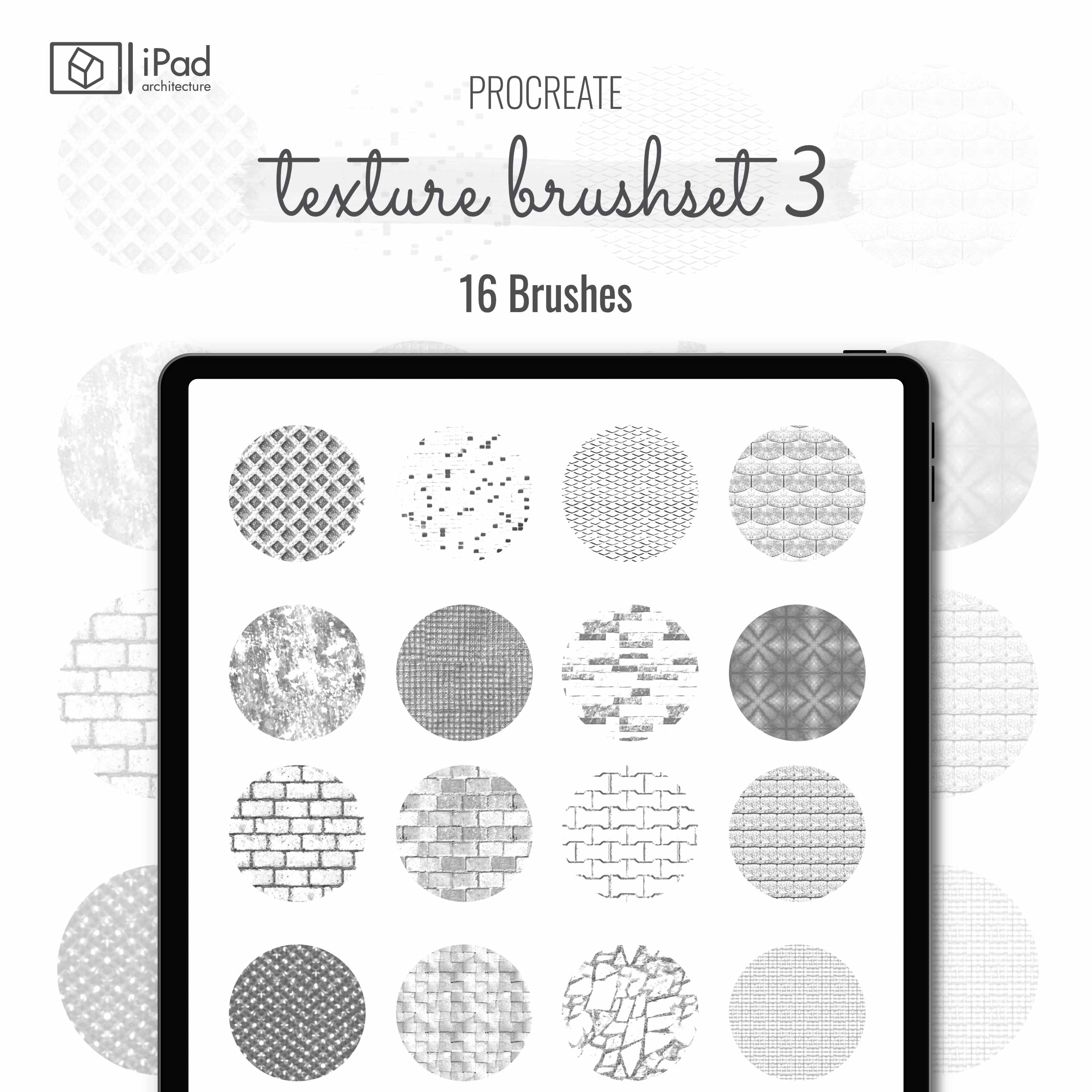 Procreate Texture Brushset 3 PNG - Toffu Co