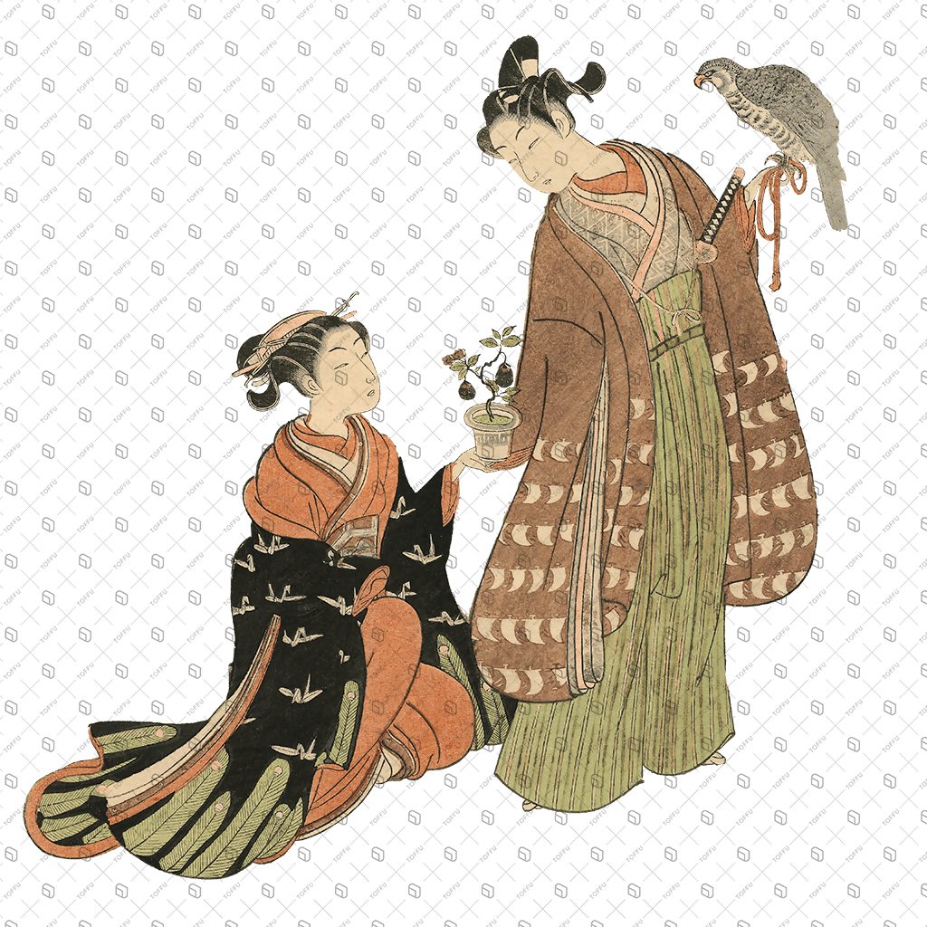 Cutout Japanese Art People From Painting Digital Artwork drawings | Toffu Co