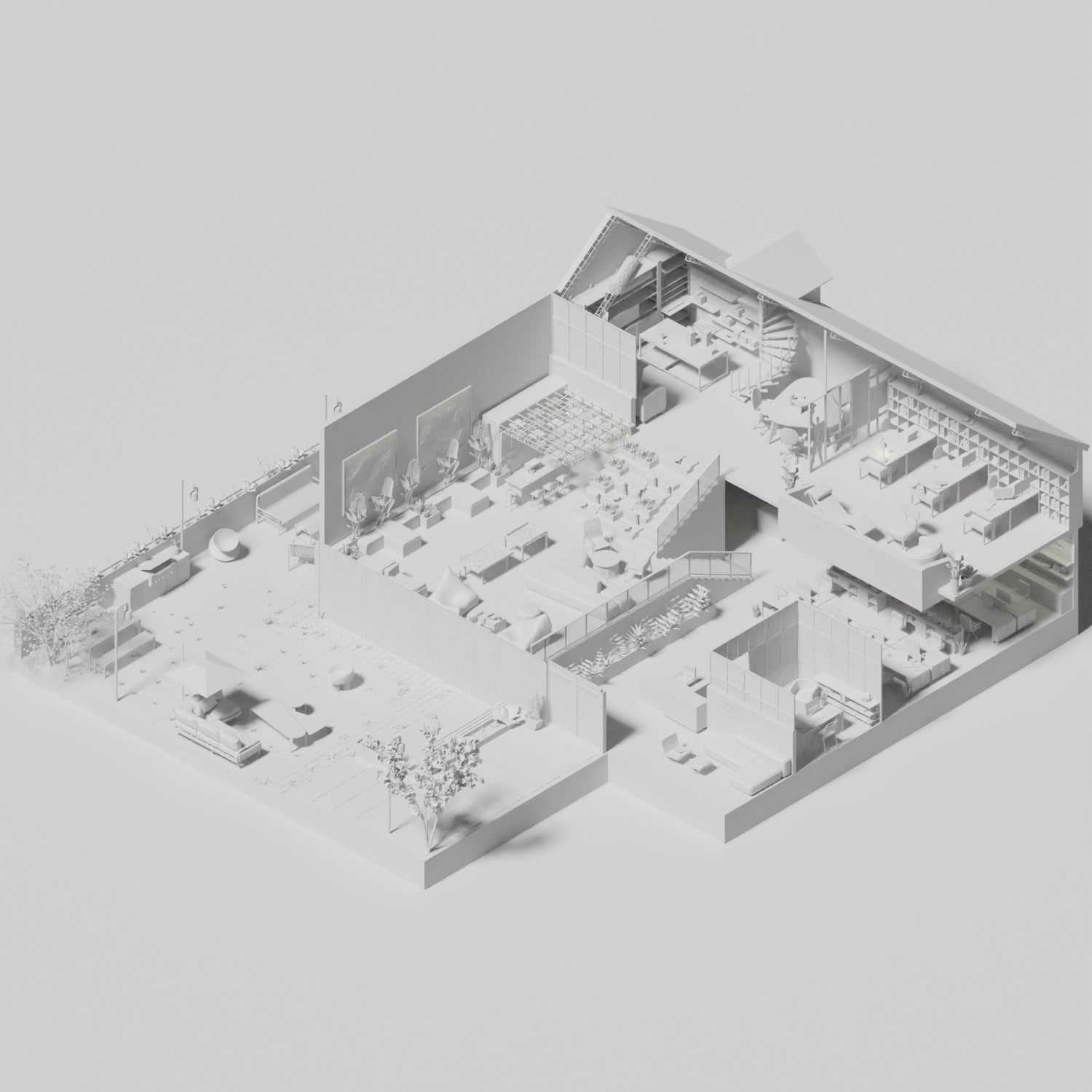 3D Model Architect Office Bundle PNG - Toffu Co