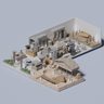 3D Model Archaeology Museum PNG - Toffu Co