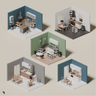 3D Model Ikea Kitchen Setups PNG - Toffu Co