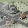 3D Model Stylized Buildings Digital Artwork drawings | Toffu Co