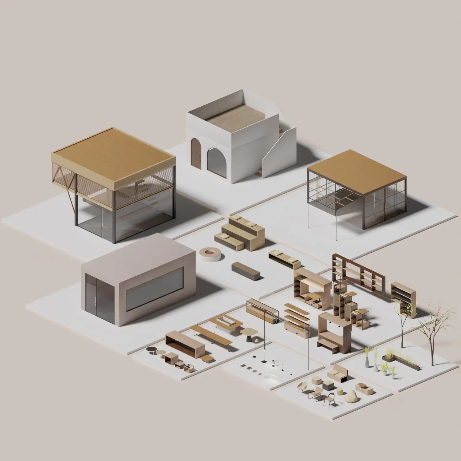 Autodesk Model Library 3D Model Tiny Library – Toffu Co
