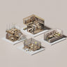 3D Model Tiny Library PNG - Toffu Co