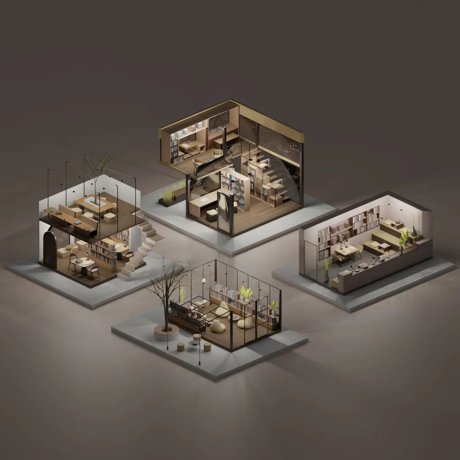 Autodesk Model Library 3D Model Tiny Library – Toffu Co