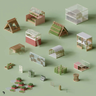 3D Model Urban Farming Digital Artwork drawings | Toffu Co