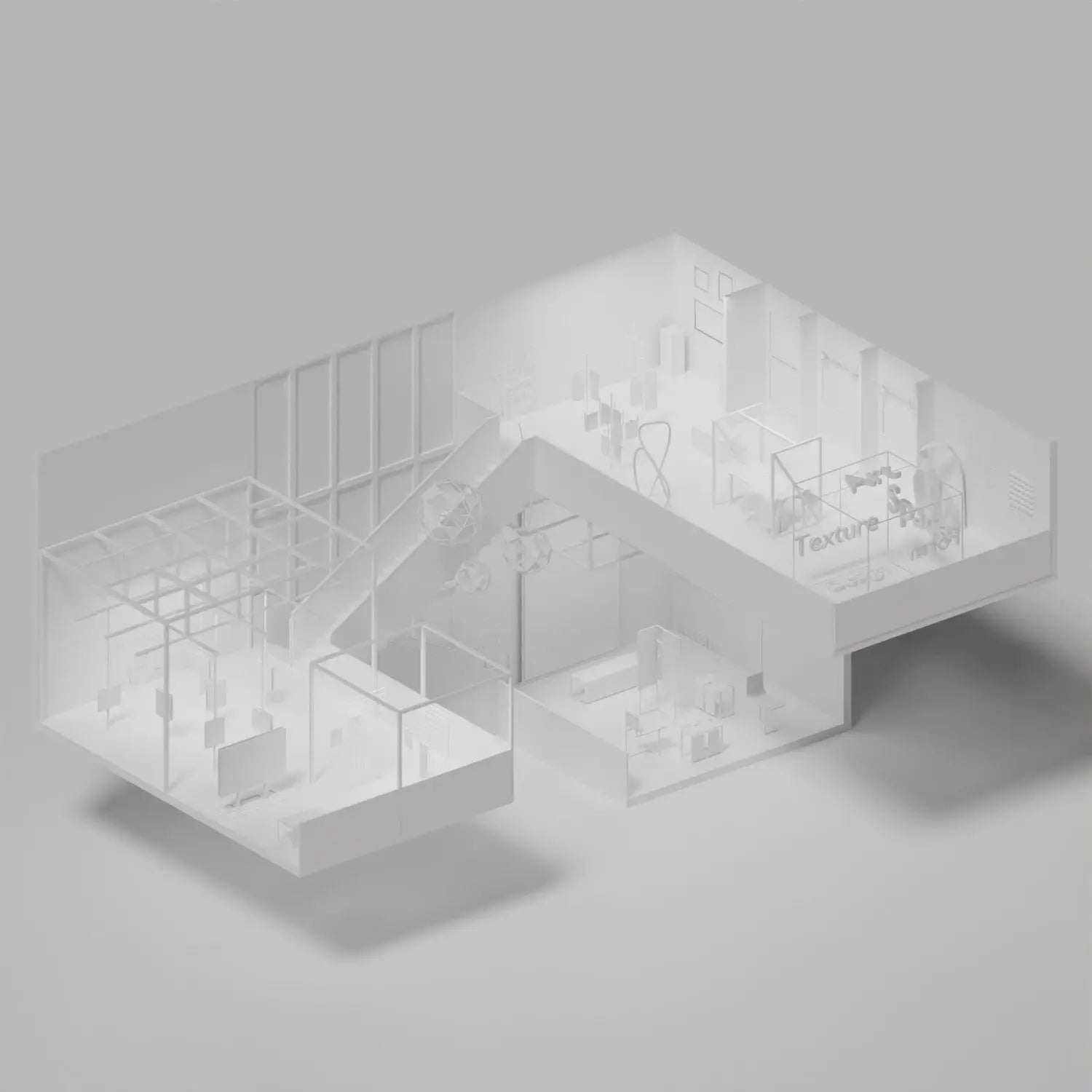 3D Model Art Gallery Digital Artwork drawings | Toffu Co