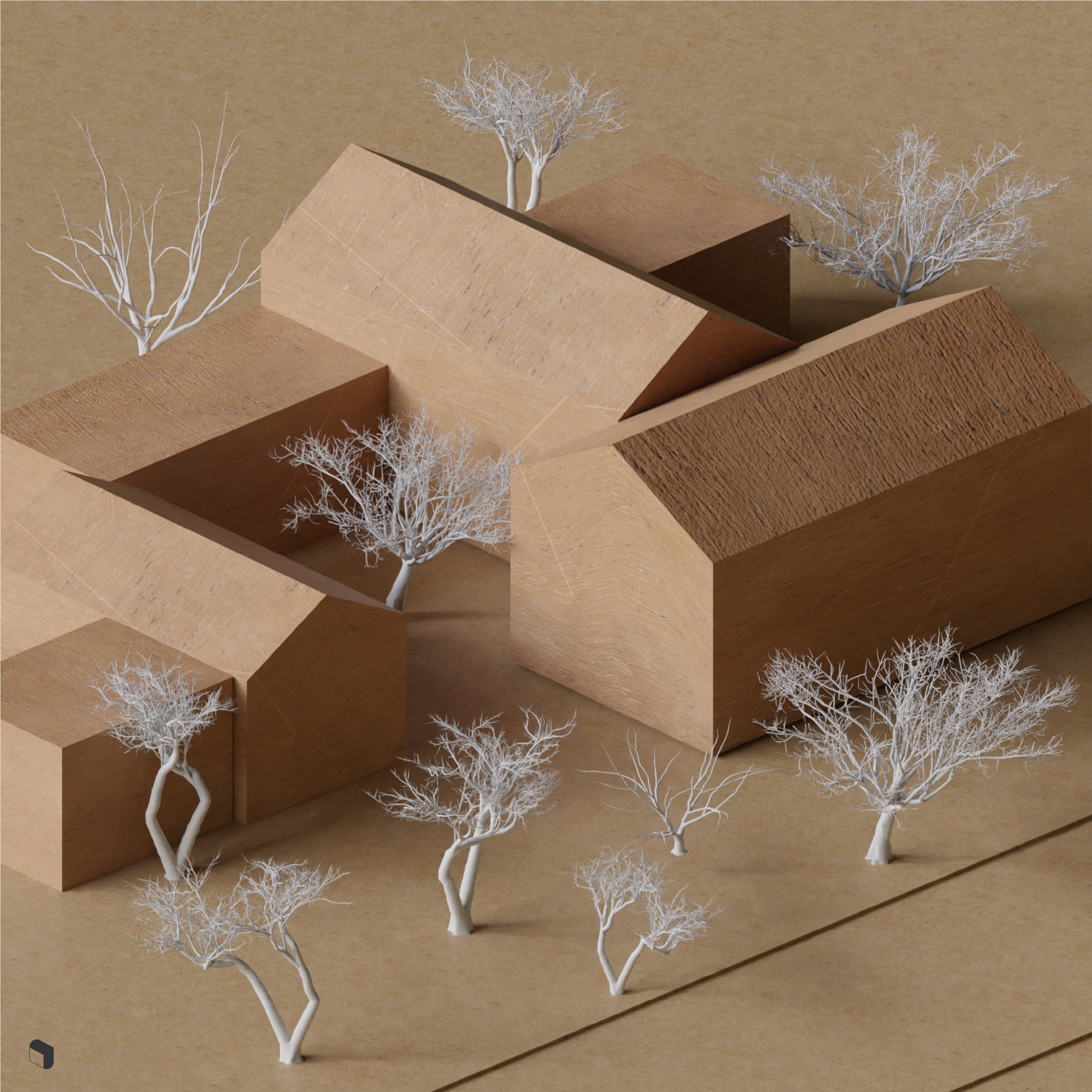3D Model Trees 2 PNG - Toffu Co