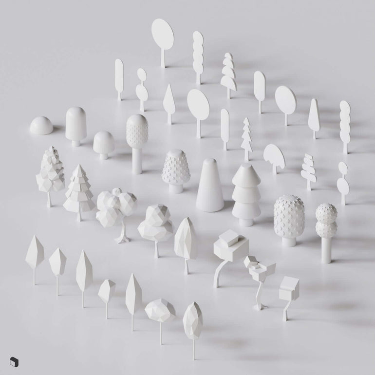 3D Model Physical Model Tree Set - Toffu Co
