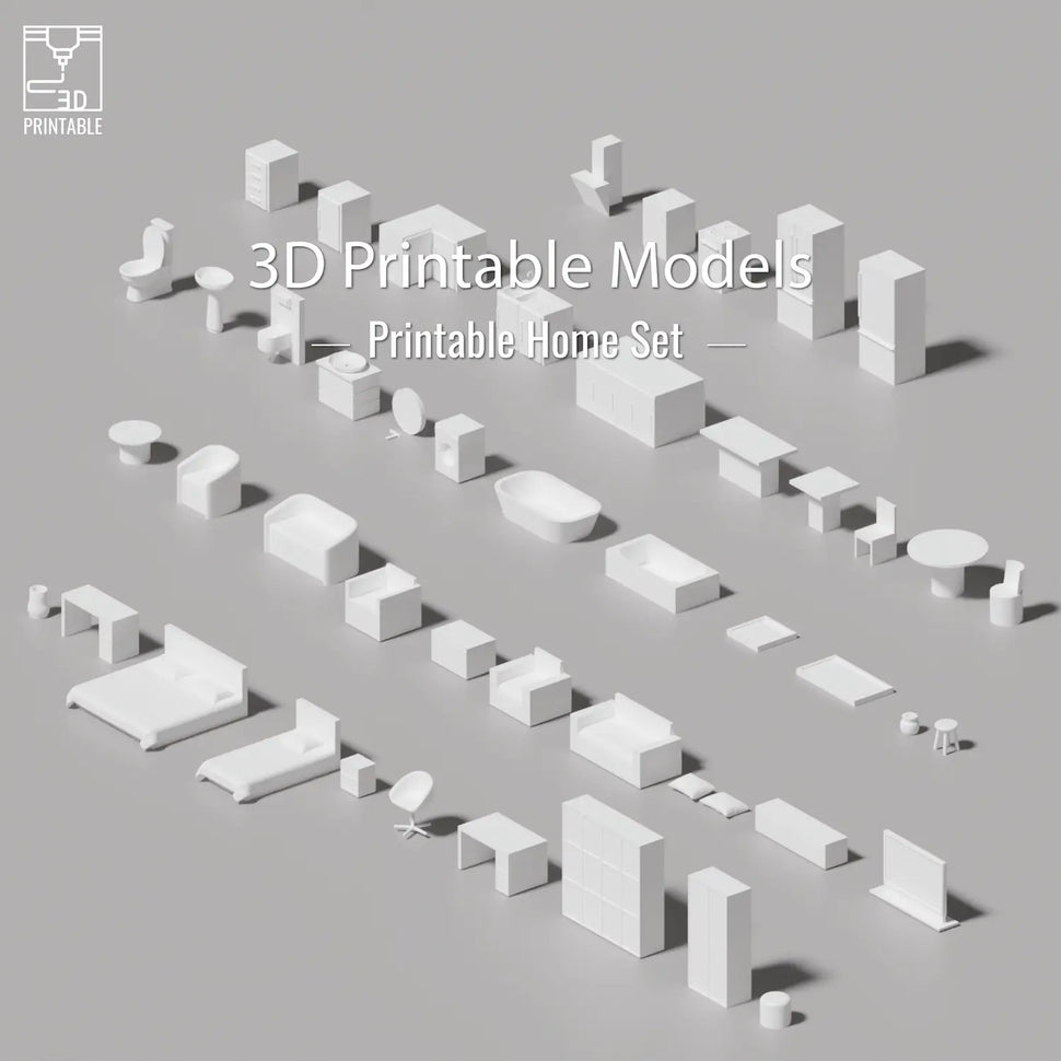 3D Model Printable Home Set – Toffu Co