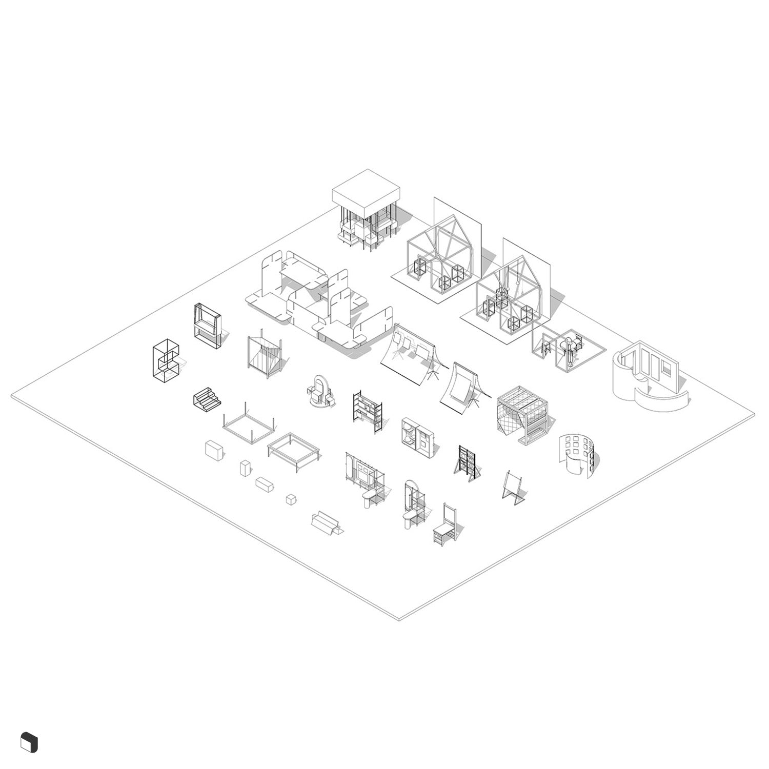 3D Model Revit Art Exhibition Toffu