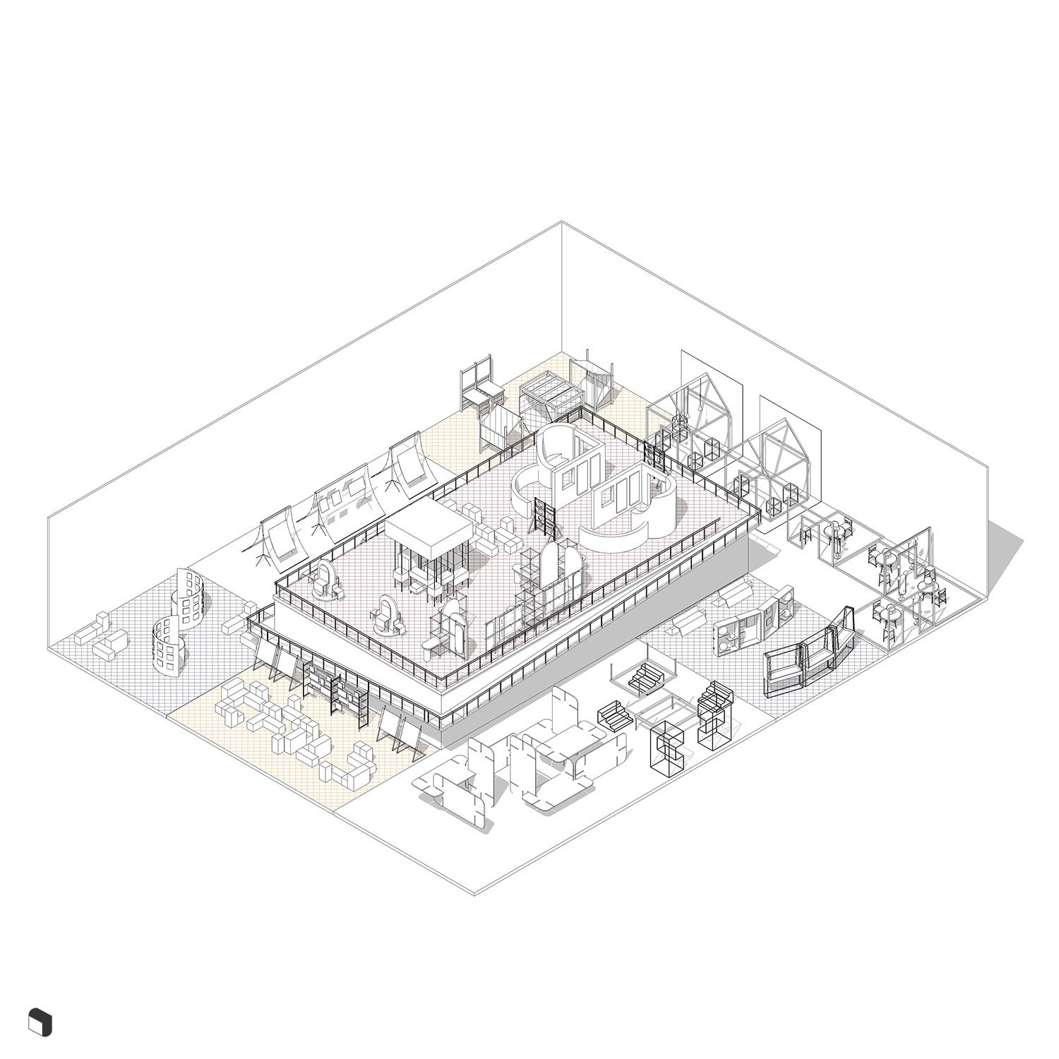 3D Model Revit Art Exhibition Toffu