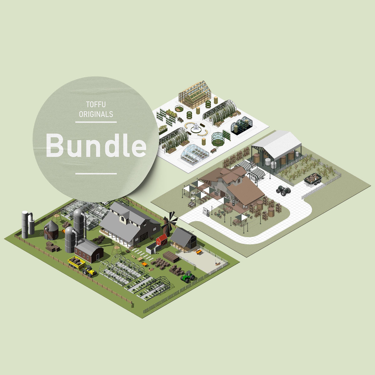 Farm Bundle Revit 3D Model | BIM Asset | Toffu Co