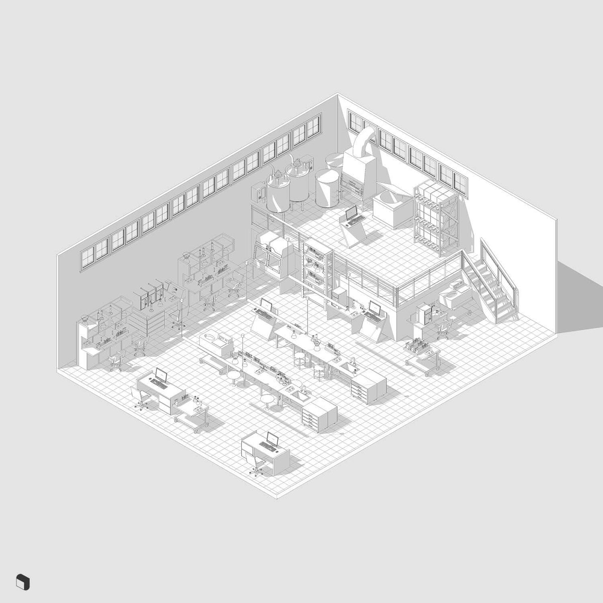 3D Model Revit Hospital Laboratory – Toffu Co