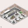 3D Model Revit Market 3D Modeling Software drawings | Toffu Co