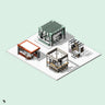 3D Model Revit Passage Coffee Kiosks Digital Artwork drawings | Toffu Co