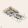 3D Model Revit Passage Food Hall Digital Artwork drawings | Toffu Co