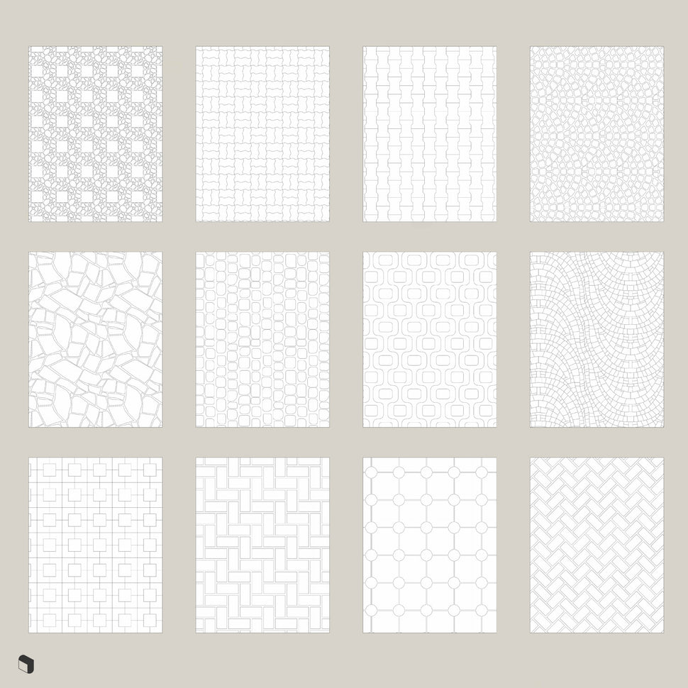 Pavement Patterns Revit 3D Model | BIM Asset | Toffu Co