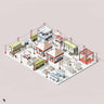 3D Model Revit Street Food Market Digital Artwork drawings | Toffu Co