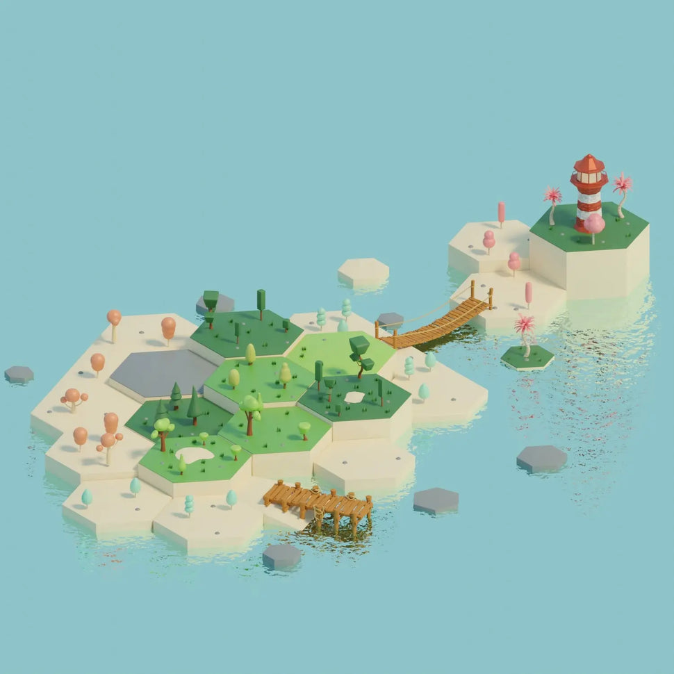 Low Ply Tree 3D Model Low Poly Style Trees – Toffu Co