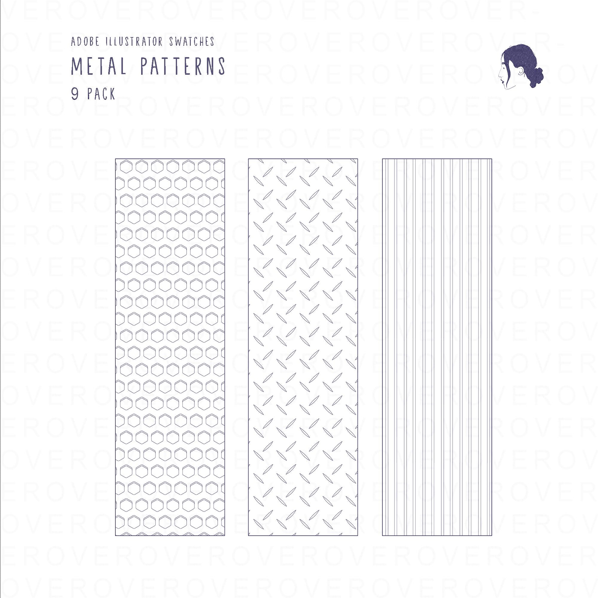Swatch Metal Patterns PNG - Toffu Co