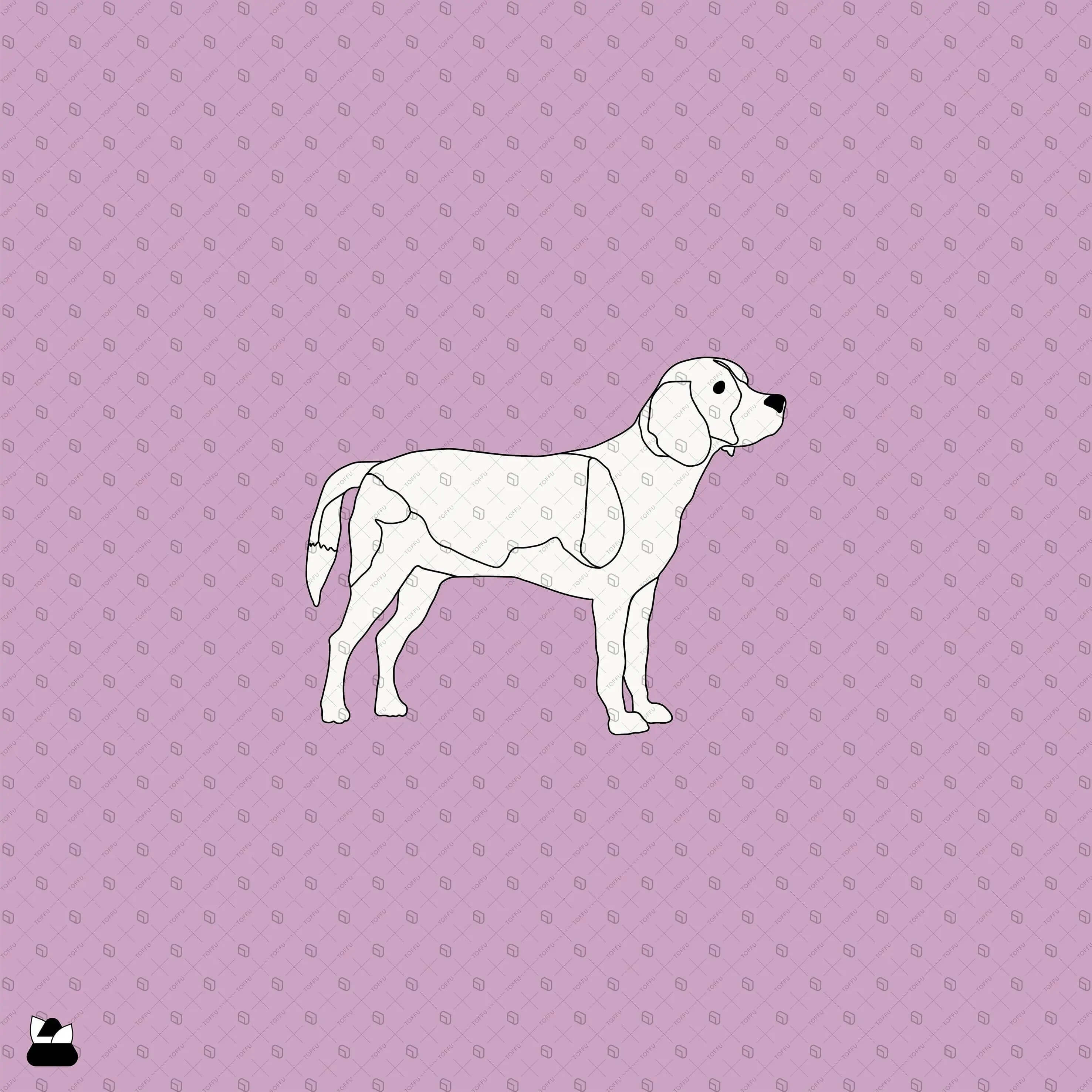 Flat Vector Dogs Digital Artwork drawings | Toffu Co