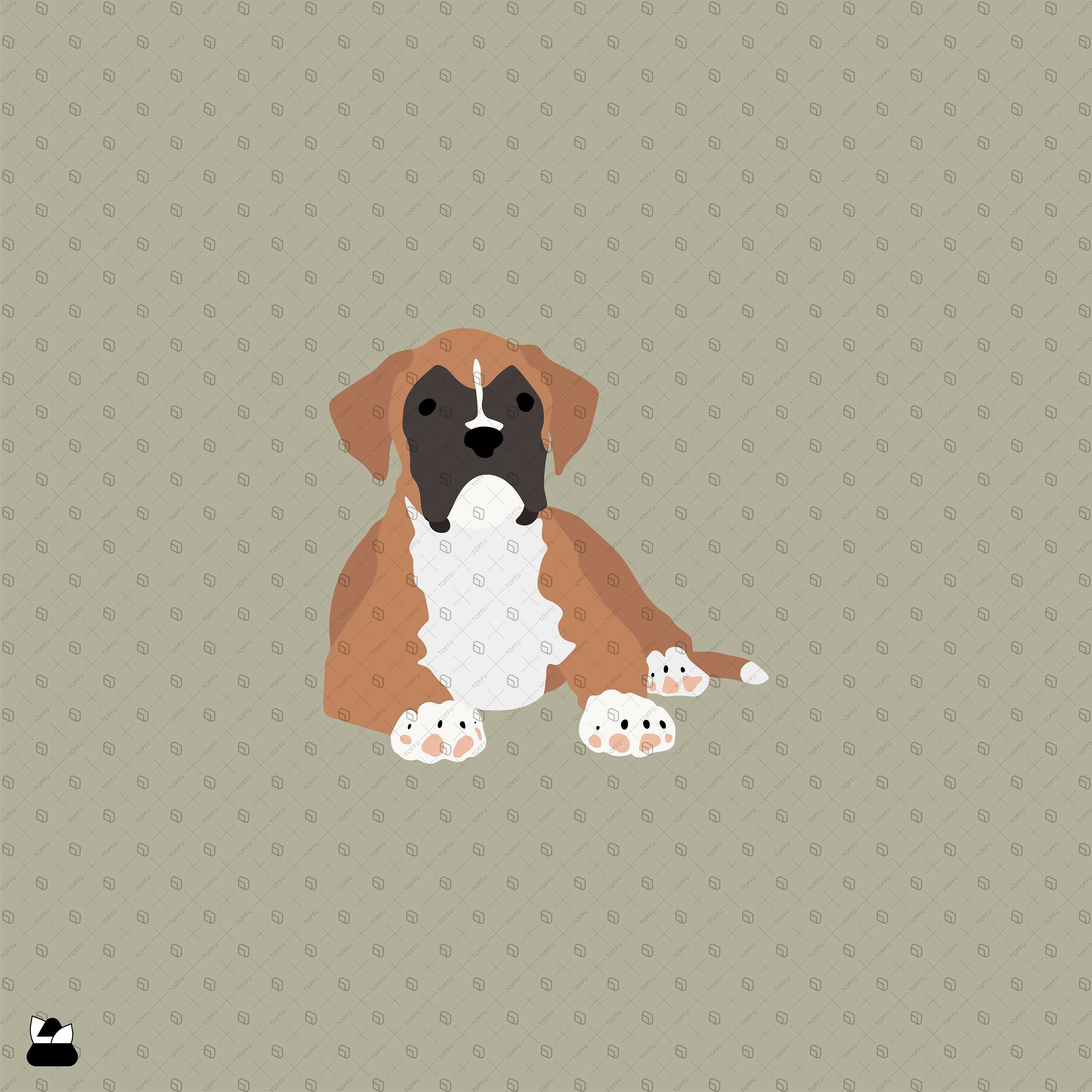 Flat Vector Dogs PNG - Toffu Co