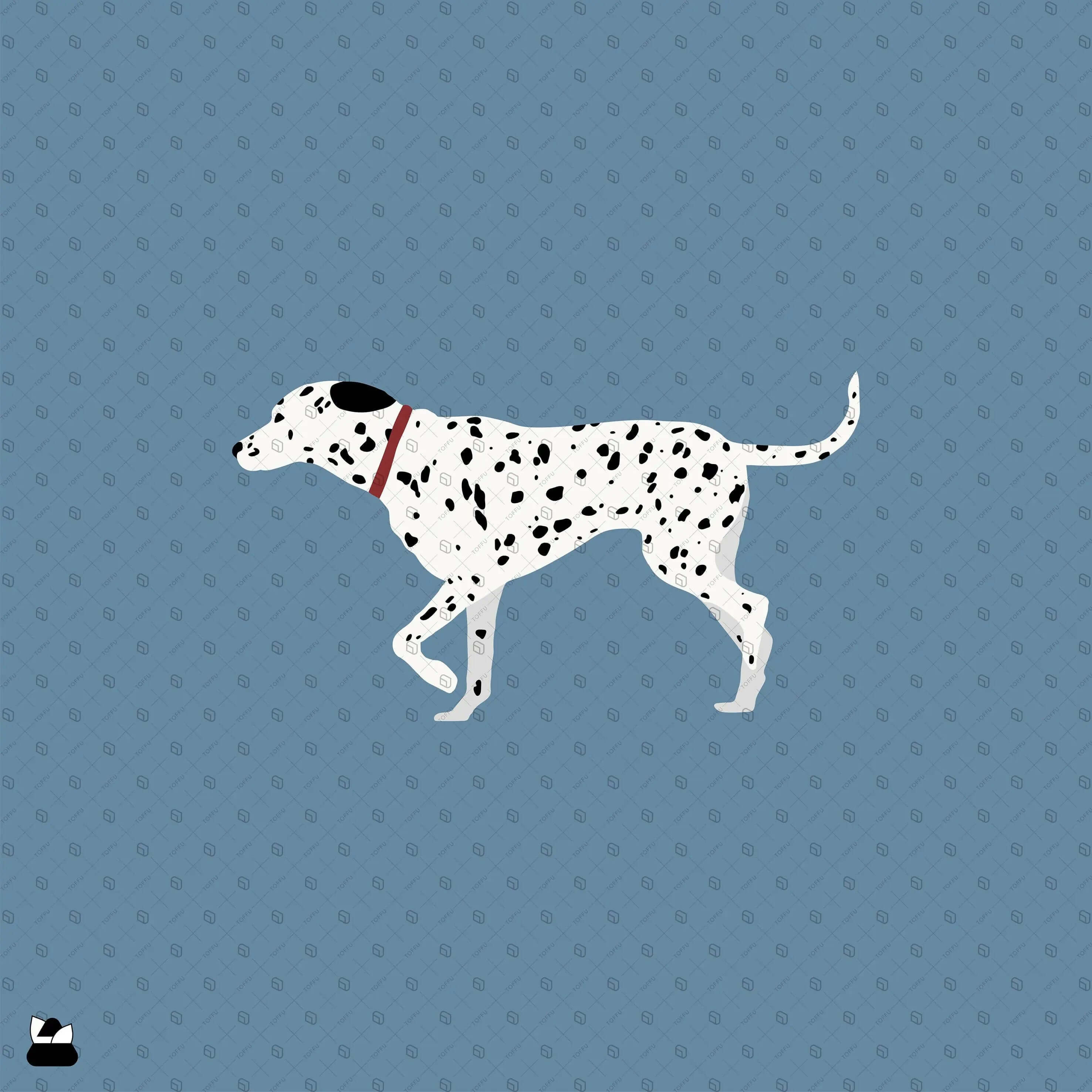 Flat Vector Dogs Digital Artwork drawings | Toffu Co