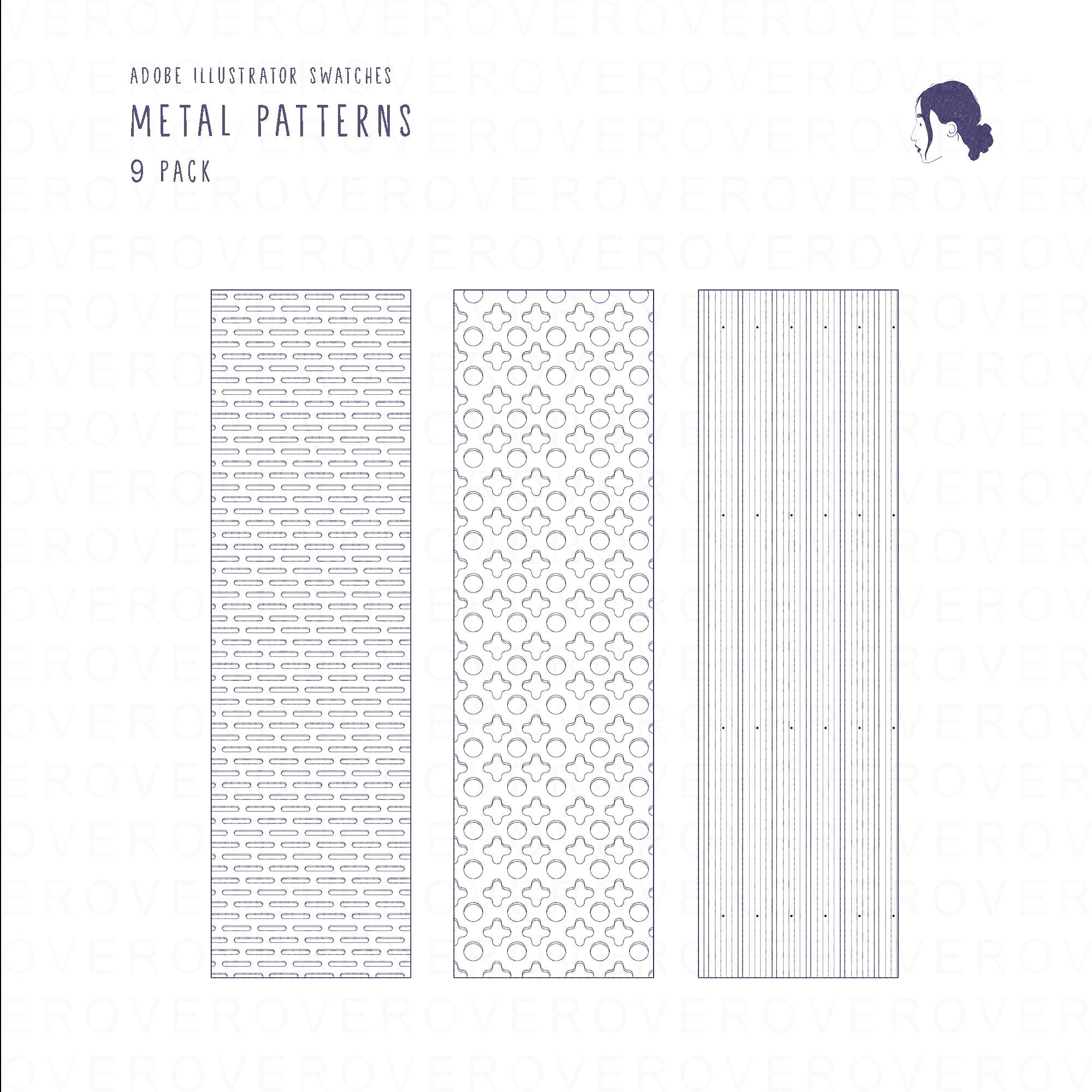 Swatch Metal Patterns PNG - Toffu Co